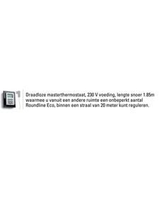 DRL E-Comfort Roundline Eco Draadloze Masterthermostaat